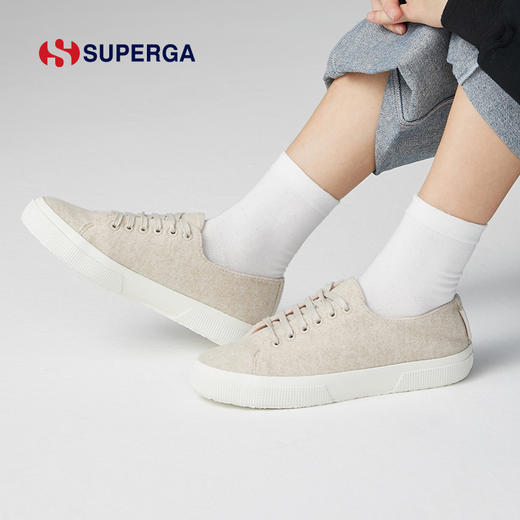 SUPERGA女鞋新款低帮帆布鞋 毛呢时尚百搭潮流ins风休闲鞋 商品图4