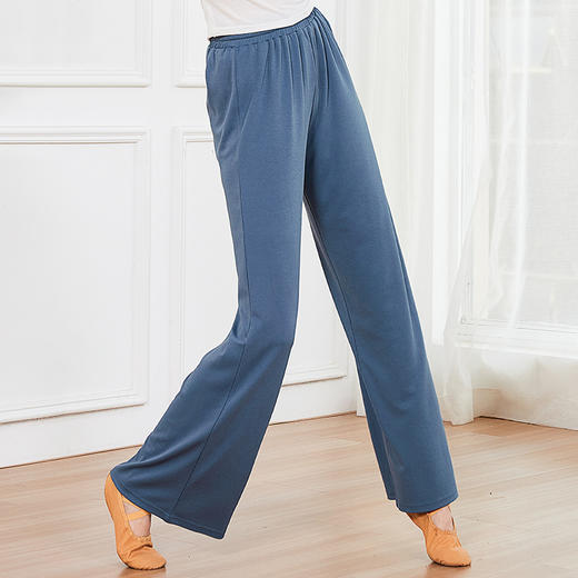 云朵古典宽松秋冬铜氨丝加长舞蹈阔腿裤 商品图2