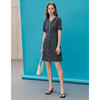 EITIE爱特爱春季新款气质优雅V领显瘦连衣裙7307024 商品缩略图3