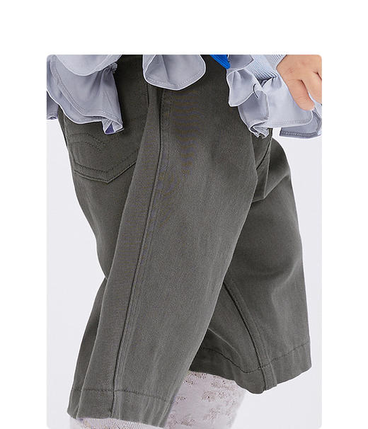 JNBY  23年春款  复古文艺范七分阔腿裤  YN2E12270 商品图6