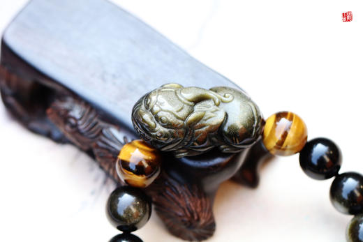 金曜石貔貅手串    搭配黄虎眼石 商品图1