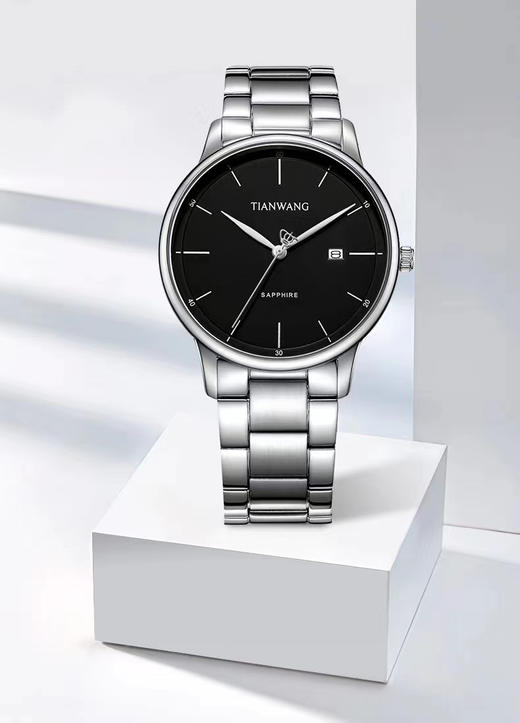 天王表  歆动系列 钢带男腕表 情人节店长推荐款 特价款 商品图2