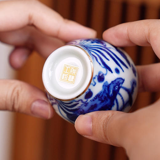 成艺 陶瓷主人杯 单杯家用男女士品茗杯个人专用功夫小茶杯茶盏轻奢礼盒 商品图6