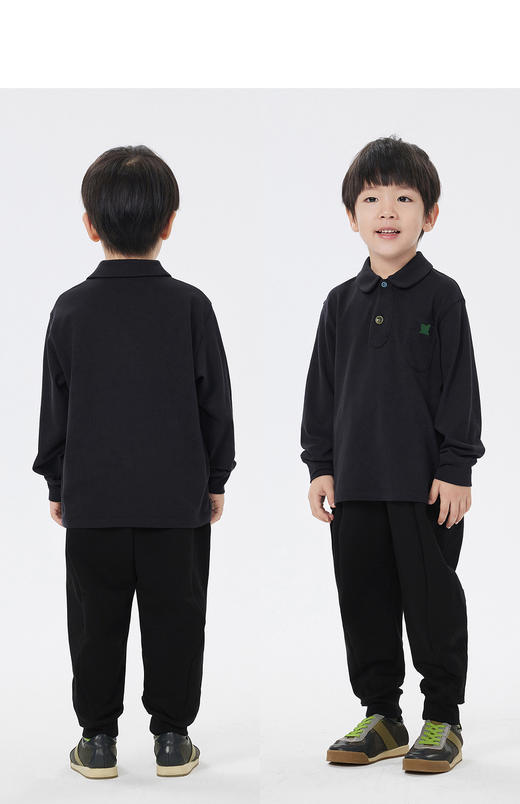 JNBY  23年春款  亲肤翻领长袖polo衫   1N2112130 商品图9