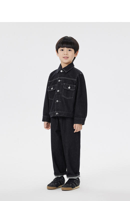 JNBY  23年春款  耐磨牛仔长裤  1N2E13350 商品图4