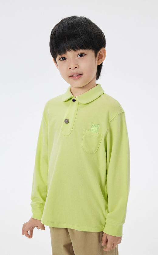 JNBY  23年春款  亲肤翻领长袖polo衫   1N2112130 商品图3