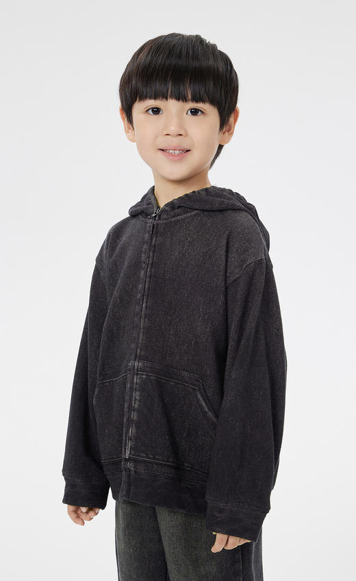 JNBY  23年春款  牛仔连帽开襟卫衣  1N2411810 商品图6