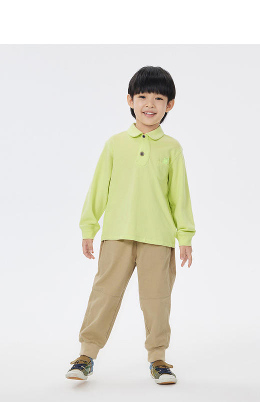 JNBY  23年春款  亲肤翻领长袖polo衫   1N2112130 商品图4