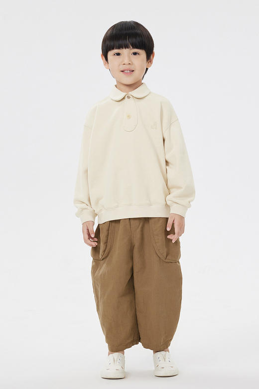 JNBY  23年春款  棉麻柔软阔腿长裤  1N2E13850 商品图0