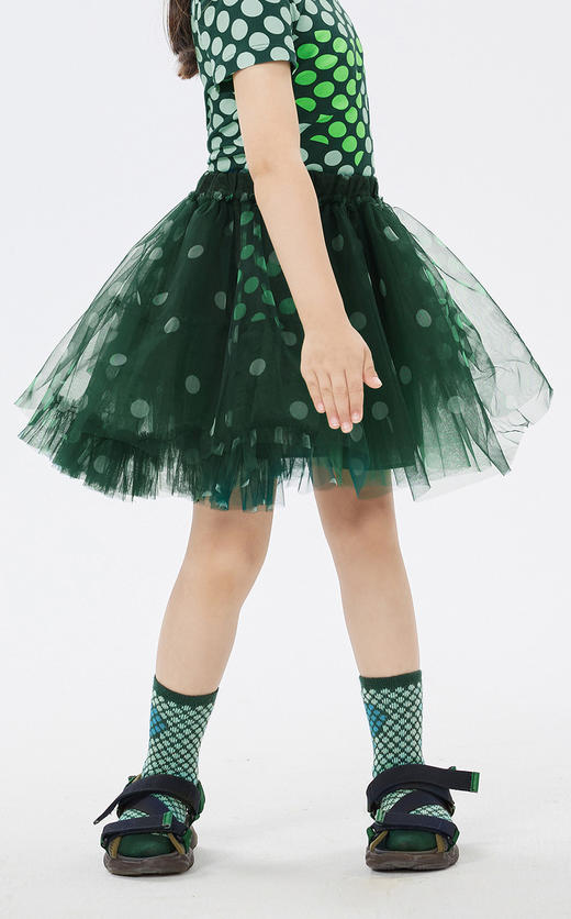 JNBY   23年春款  挺阔层次感网纱短款腰裙  1N2D14400 商品图3