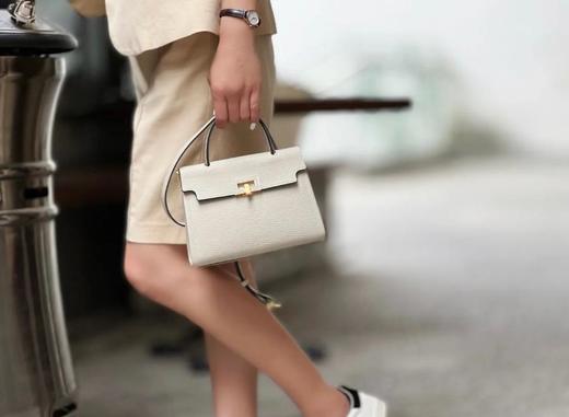 3楼HR头层牛皮凯莉包女包 商品图1