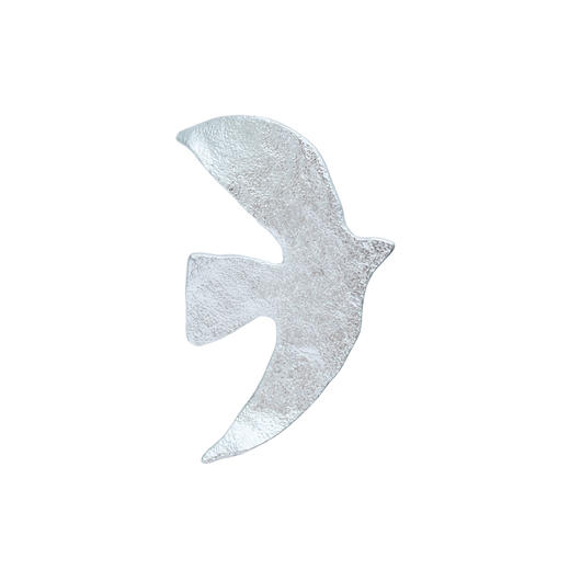 北京仓｜Cécile Jeanne-奥尔布赖特同款-Voyage-经典和平鸽 胸针（银色 大号）［法国设计师 ］ 商品图2