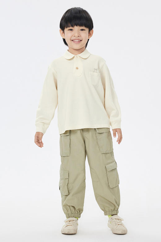 JNBY  23年春款  亲肤翻领长袖polo衫   1N2112130 商品图0