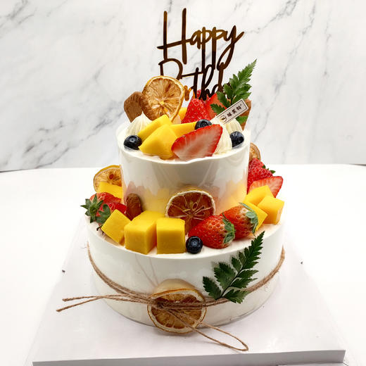 味美特“缤纷水果祝福蛋糕”水果蛋糕 商品图1