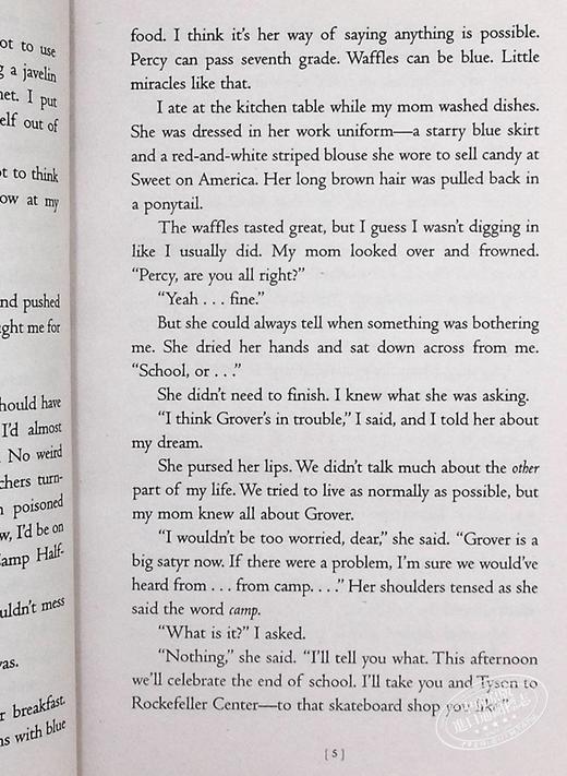 【中商原版】波西杰克逊与奥林匹克 第2部 英文原版 倪传婧 Percy Jackson and the Olympians Book2 The Sea of Monsters Rick Riordan 商品图8