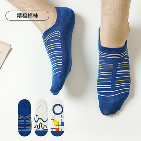 都市丽人都市锋尚休闲系列精梳棉袜子中厚男士隐形袜FC3DB8