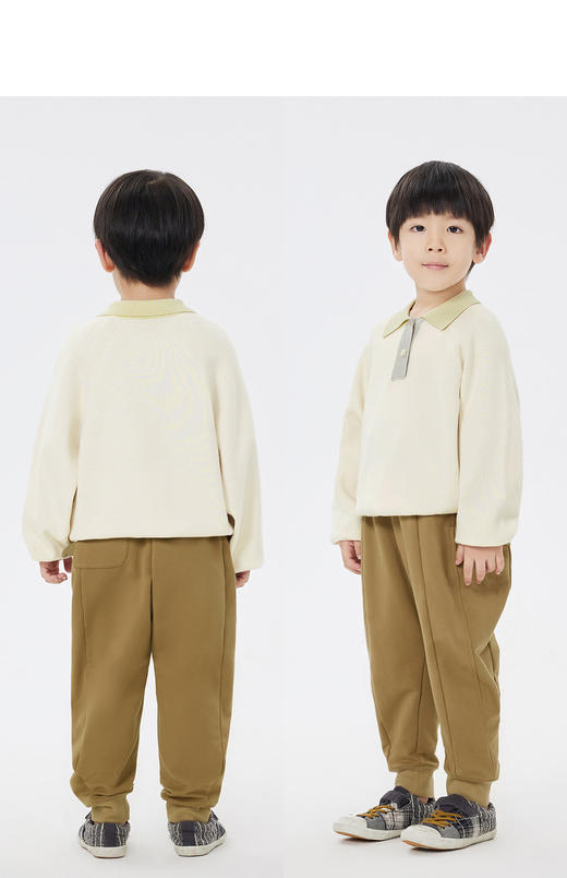 JNBY  23年春款  耐磨弹性锥形长裤   1N2E12680 商品图9