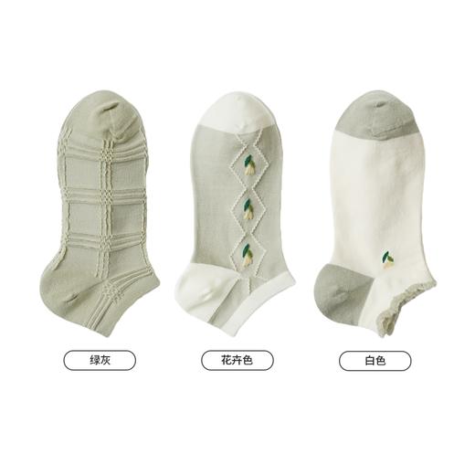 都市丽人休闲系列精梳棉袜子中厚船袜LC3DC2 商品图1