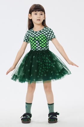 JNBY   23年春款  挺阔层次感网纱短款腰裙  1N2D14400