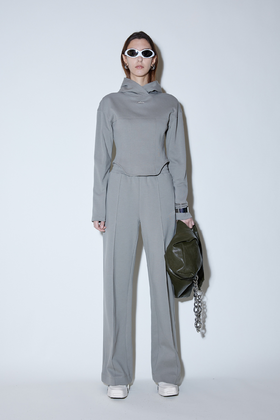 结构连帽修身卫衣