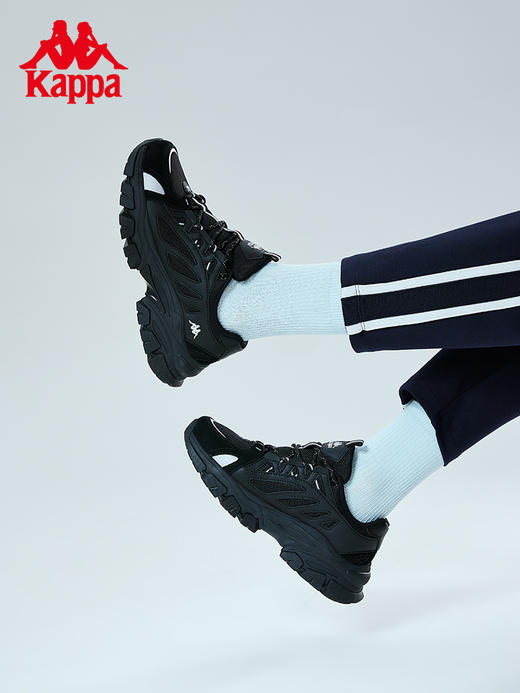 Kappa卡帕复古跑鞋2023新款男女运动鞋厚底老爹鞋时尚休闲旅游鞋K0DW5MC92 商品图2