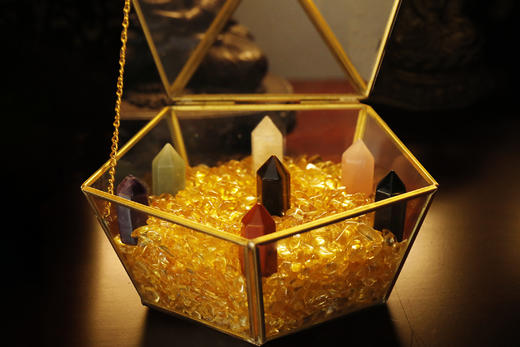 新品-五角盒水晶柱款七星阵 商品图2