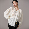 剩S/L/XL 芳外【法调小众设计感衬衫】2025春季新款宽松慵懒女式衬衫 商品缩略图2