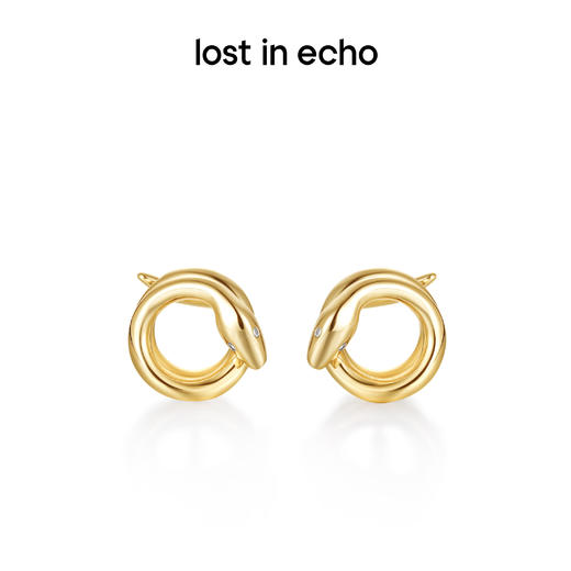 lost in echo中岛美嘉VIVIANO联名款系列蛇形盘绕简约耳钉女小众 商品图4