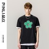 PINLI品立春季新款烫钻纯棉短袖T恤男士休闲体恤BG231111021 商品缩略图0