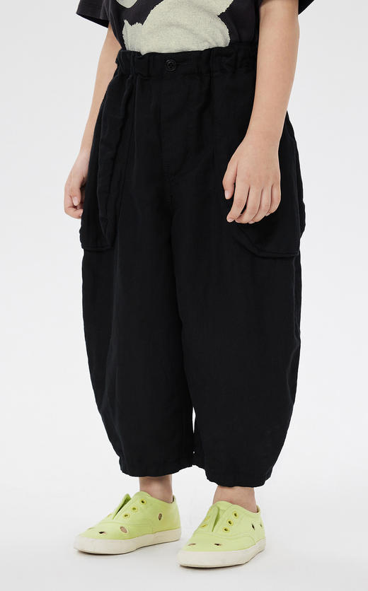 JNBY  23年春款  棉麻柔软阔腿长裤  1N2E13850 商品图3