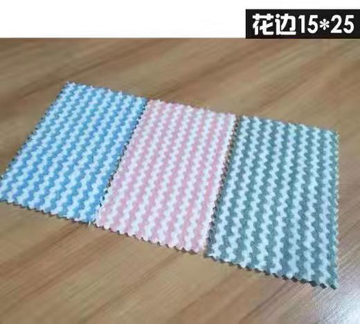 9.9包邮【10片】洗碗布百洁布厨房不粘油加厚吸水懒人抹布（颜色随机） 商品图5