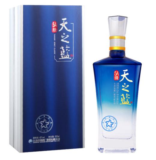 洋河5A级天之蓝52度500ml*1瓶 商品图1