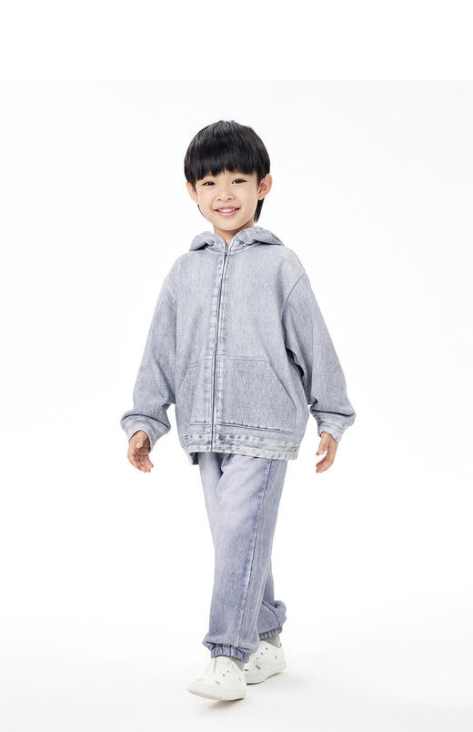 JNBY  23年春款  牛仔连帽开襟卫衣  1N2411810 商品图4