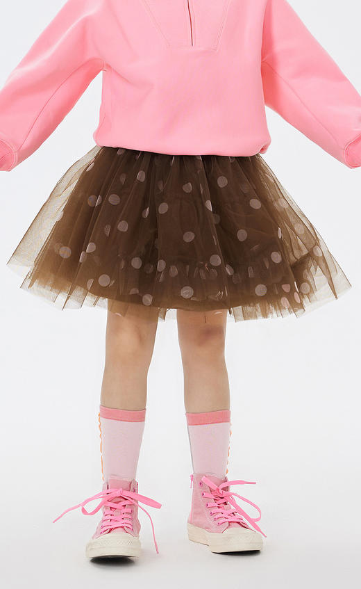 JNBY   23年春款  挺阔层次感网纱短款腰裙  1N2D14400 商品图5