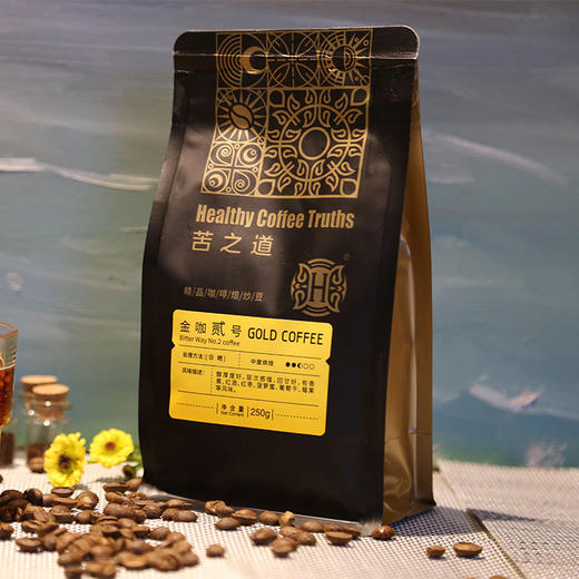 苦之道牌金咖贰号咖啡豆250g/袋 商品图4