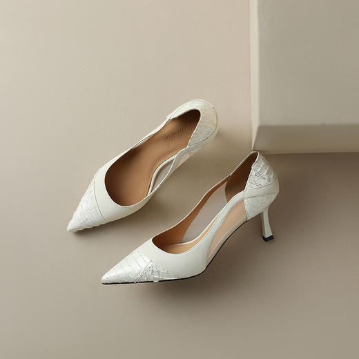 网纱高跟鞋女，新款粉色仙女风尖头细跟婚纱新娘鞋婚鞋伴娘夏季ZF3390 商品图6