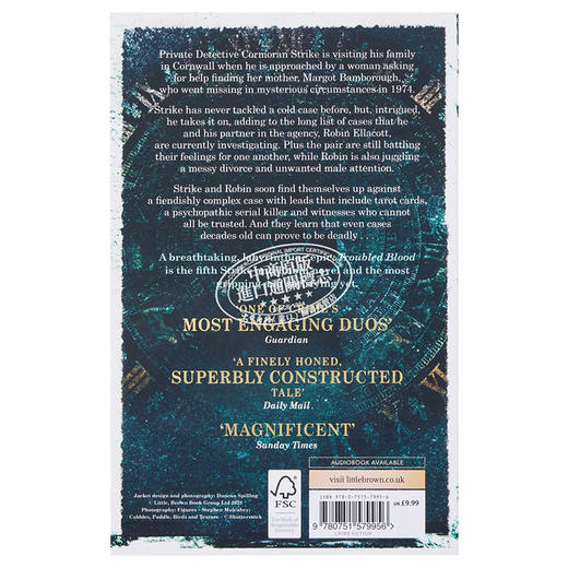 【中商原版】神探斯特莱克5 真血 Troubled Blood Cormoran Strike Book 5 英文原版 Robert Galbraith 推理 惊悚 商品图1