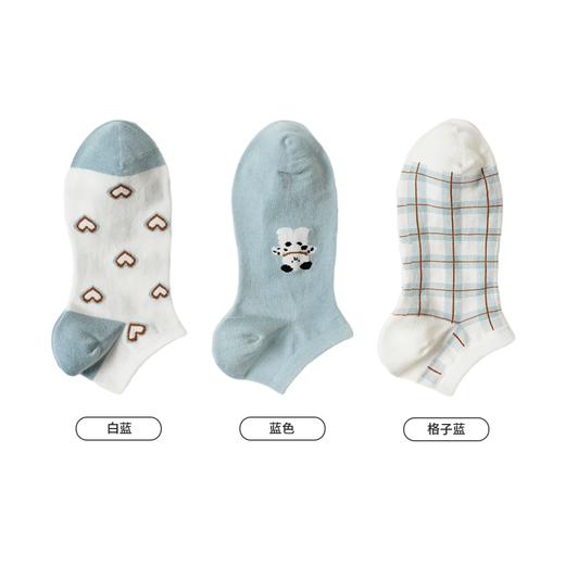 都市丽人休闲系列精梳棉袜子中厚船袜LC3DC1 商品图1