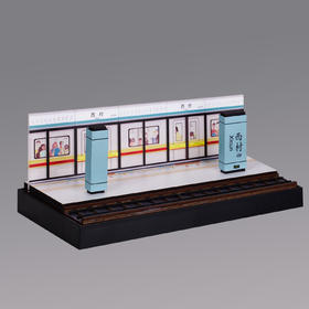 广州地铁站台场景摆件（西村站限定）