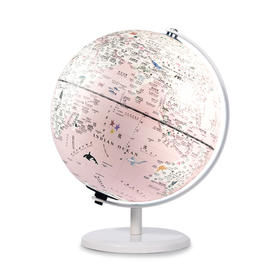 北斗双子座AR智能灯光地球仪20厘米（金属支架）