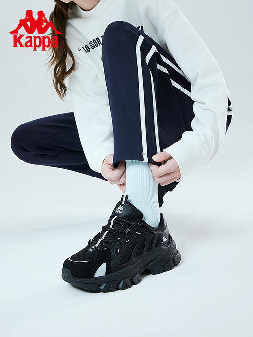 Kappa卡帕复古跑鞋2023新款男女运动鞋厚底老爹鞋时尚休闲旅游鞋K0DW5MC92 商品图3