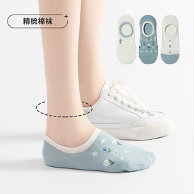 都市丽人休闲系列精梳棉袜子中厚隐形袜LC3DB6