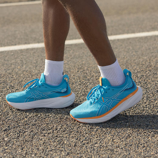 【退仓勿拍】ASICS亚瑟士男子缓冲跑鞋GEL-NIMBUS 25舒适减震运动鞋1011B547 商品图2