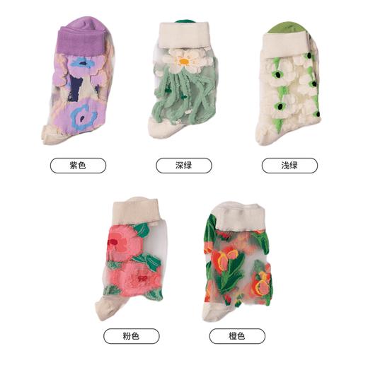 都市丽人时尚系列精梳棉袜子薄款中筒袜LC3EA2 商品图1