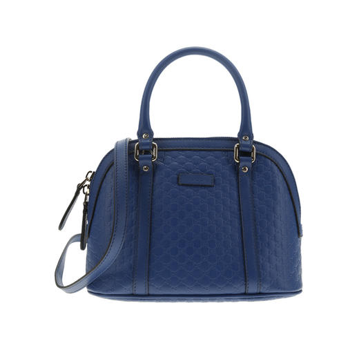 意大利GUCCI古驰蓝色手提单肩贝壳包 商品图0