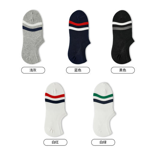 都市丽人都市锋尚休闲系列精梳棉袜子中厚男士隐形袜FC3DA7 商品图1