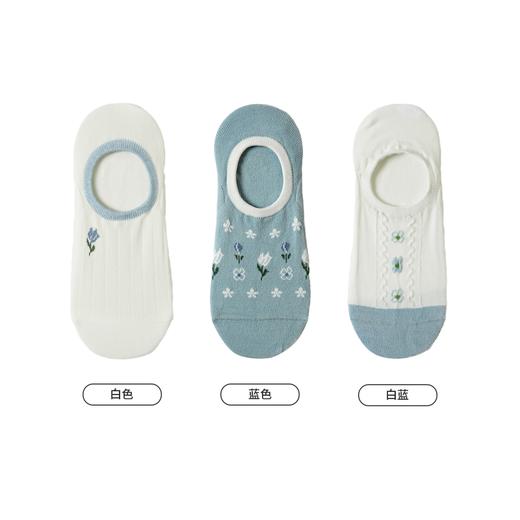 都市丽人休闲系列精梳棉袜子中厚隐形袜LC3DB6 商品图1