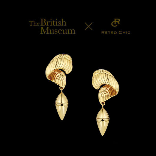 【辛芷蕾&陆仙人同款】大英博物馆联名系列  鹰羽耳环 商品图3