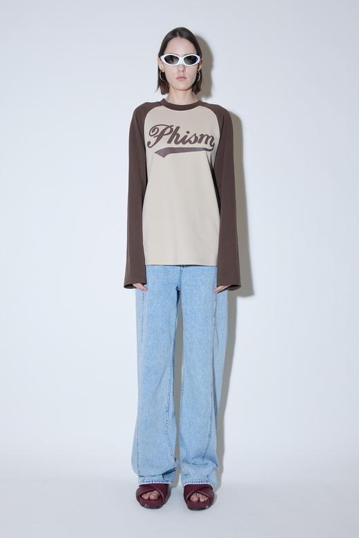 熊猫叉肩长袖T恤 商品图0