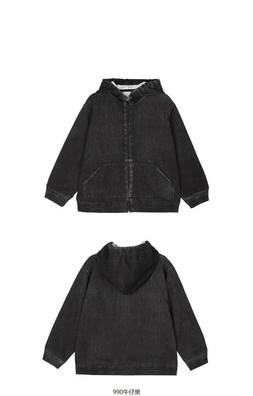 JNBY  23年春款  牛仔连帽开襟卫衣  1N2411810 商品图9